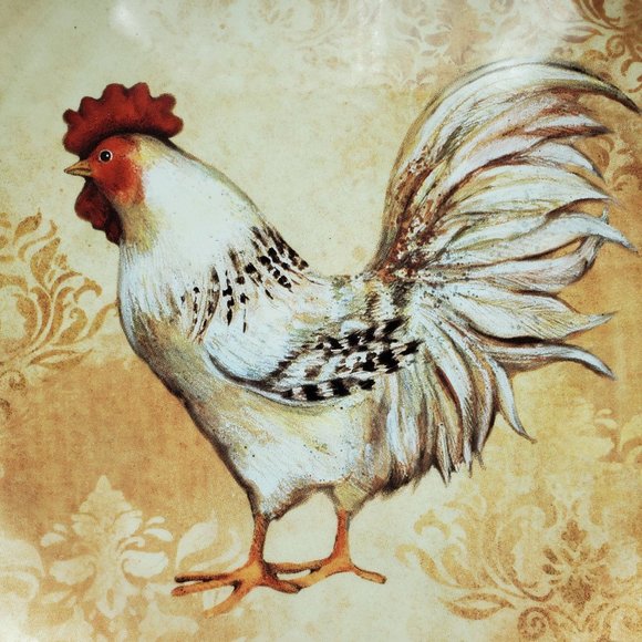 Certified International Susan Winget Avignon Morning Rooster 9" Pasta Bowl - Picture 4 of 6